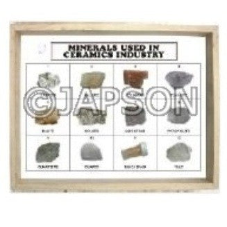 Minerals Used in Ceramics Industry, Set of 10 Minerals Used in Ceramics Industry, Set of 10